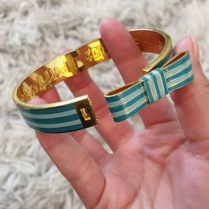 Authentic Coach Poppy Blue Bow Bracelet